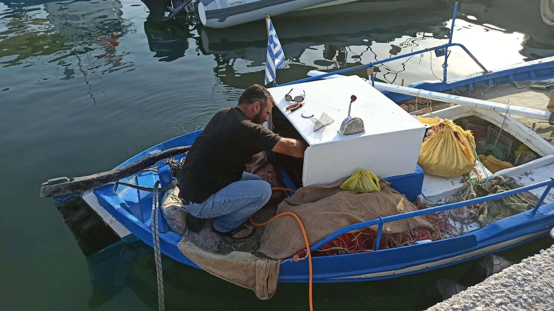 Traditional Greek<BR>Fishing Boat