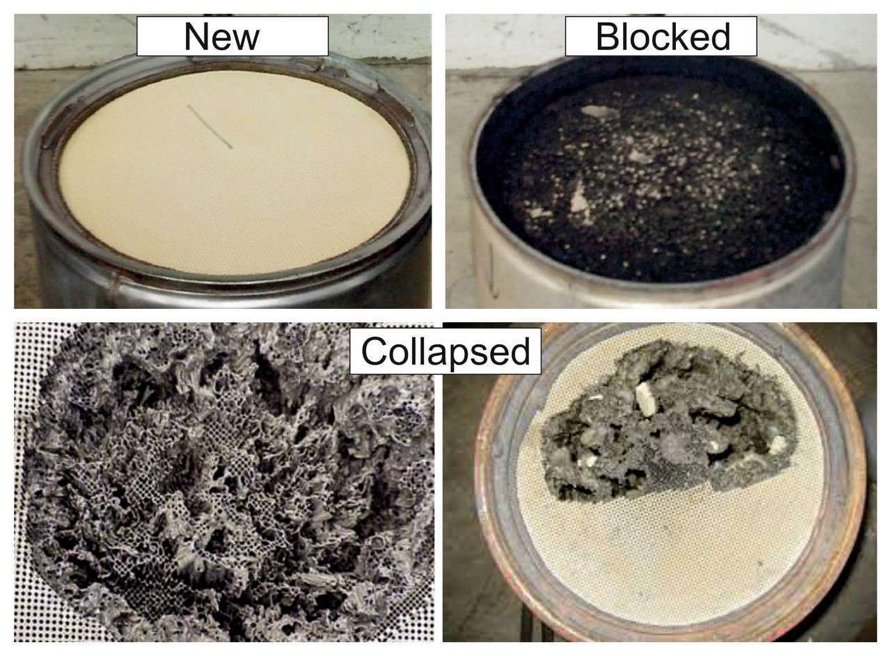 The 3 stages of a DPF filter